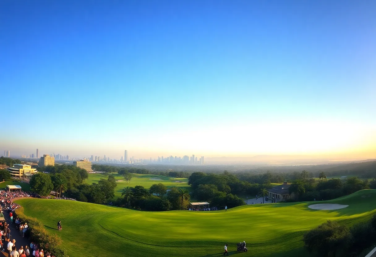 Golf course during the Hero Dubai Desert Classic 2026.