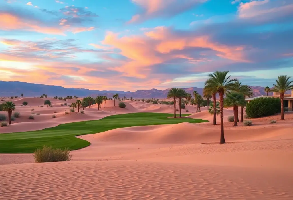 Landscape of the Hero Dubai Desert Classic golf course