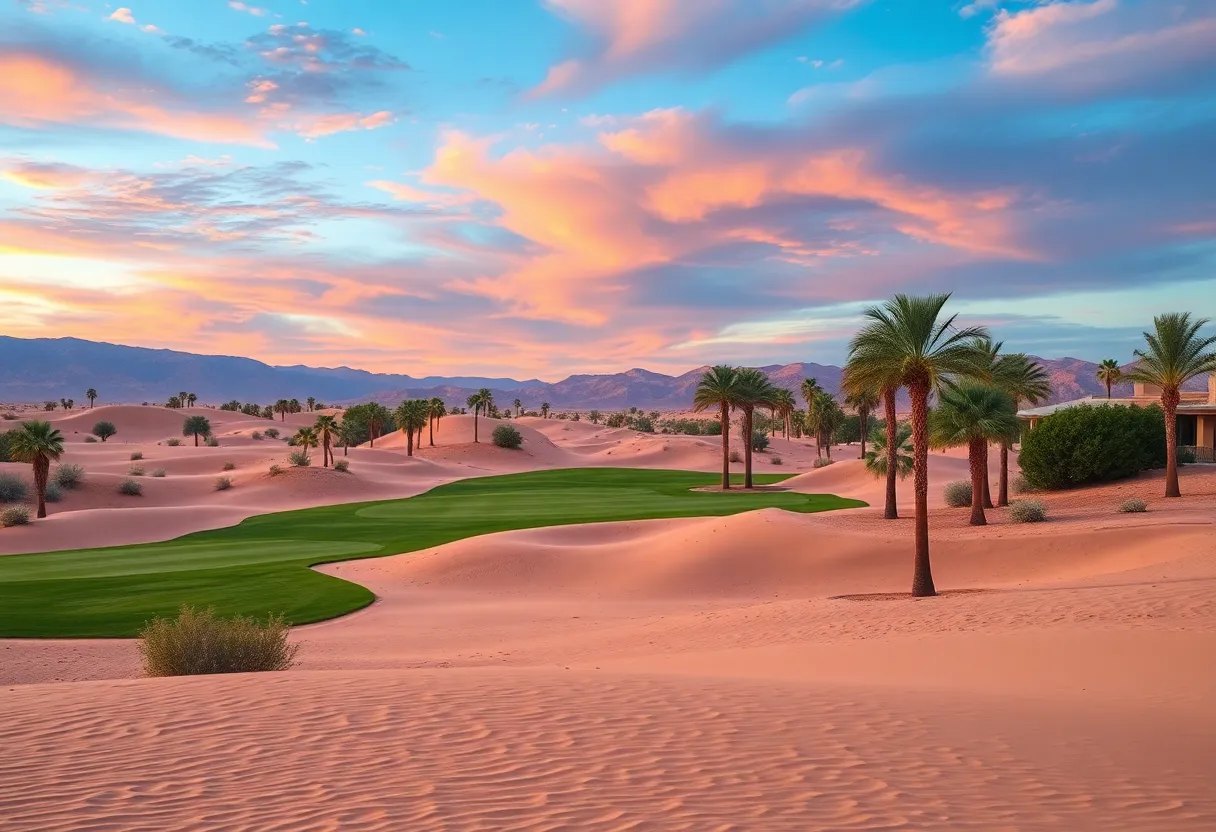 Landscape of the Hero Dubai Desert Classic golf course