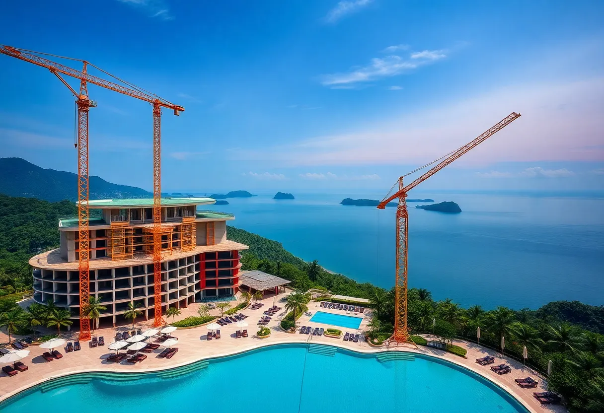 Construction of Hoiana Resort expansion in Vietnam