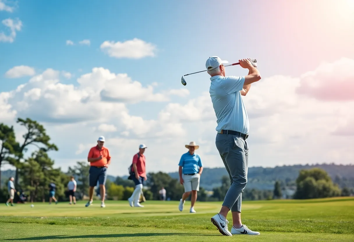 Senior golfers competing at the Legends Tour 2025