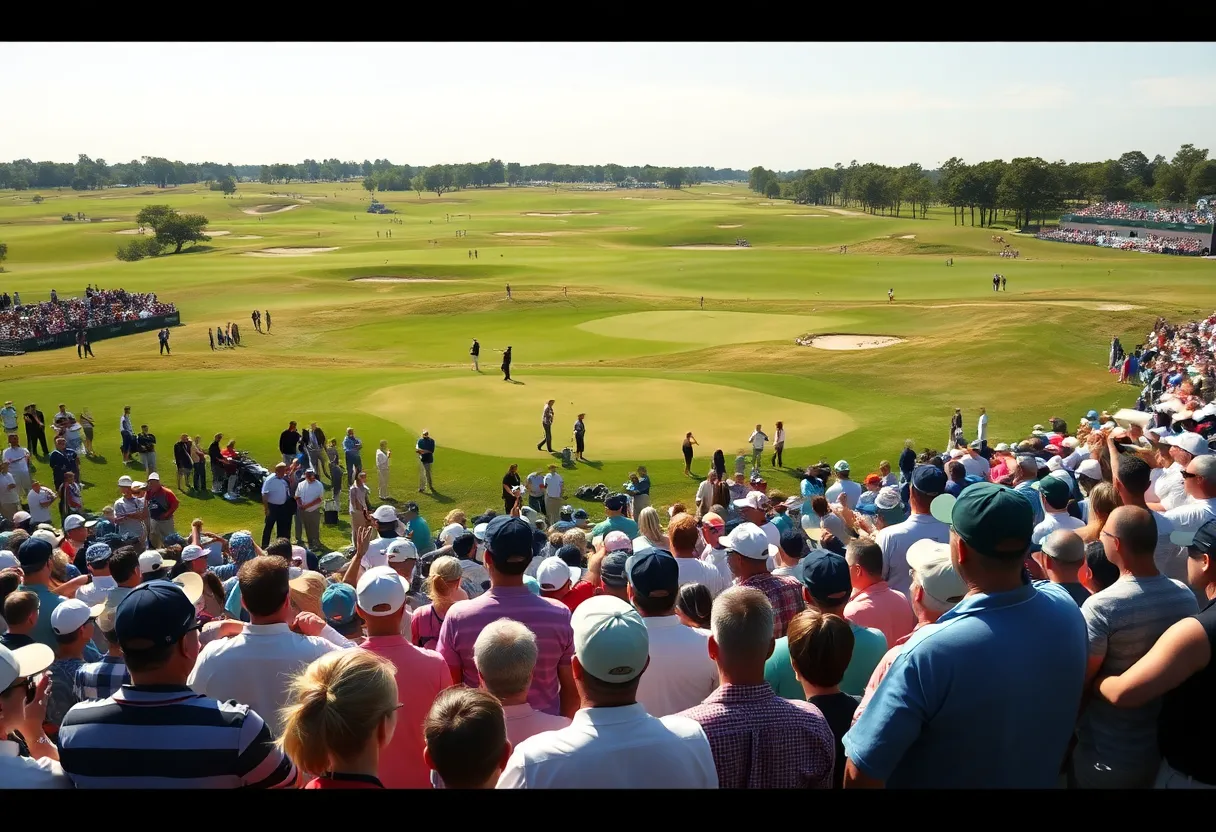 Miguel Tabuena celebrating a victory at the golf tournament