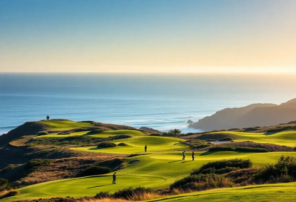 Scenic view of the Monterey Peninsula golf courses