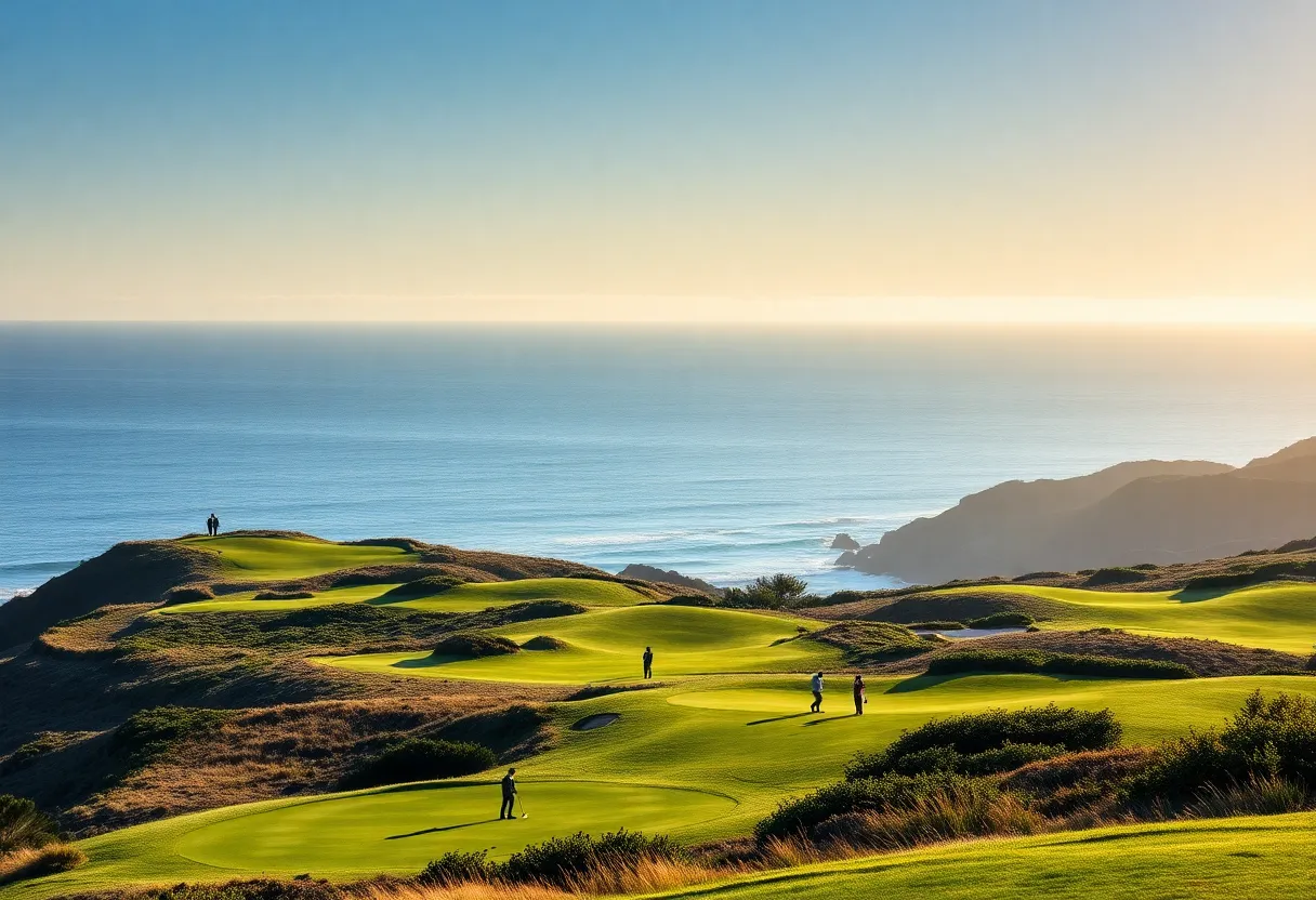 Scenic view of the Monterey Peninsula golf courses