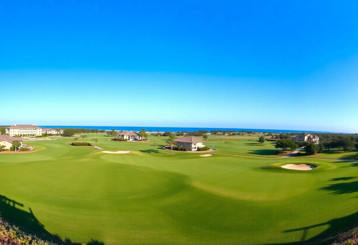 Golfers participating in the ONEflight Myrtle Beach Classic at the Dunes Golf and Beach Club