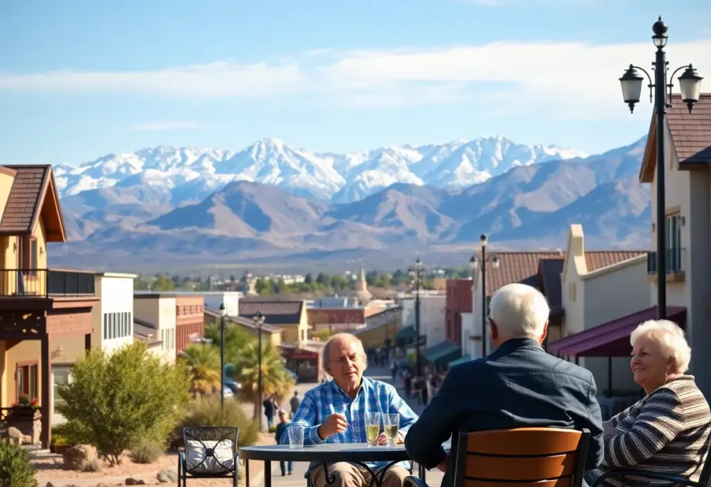 Seniors enjoying life in a beautiful Nevada town