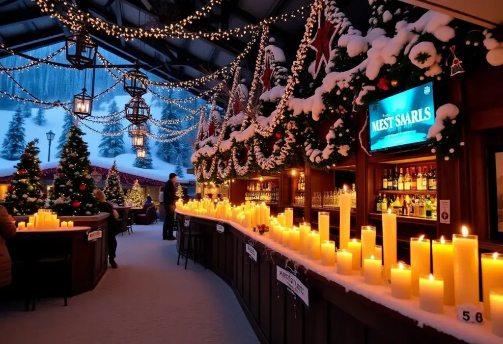 Community support candles at ski resort after fire tragedy