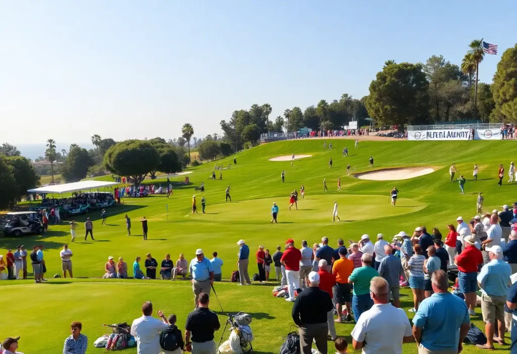 Golf tournament at The American Express