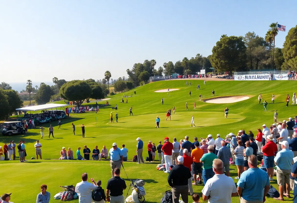 Golf tournament at The American Express