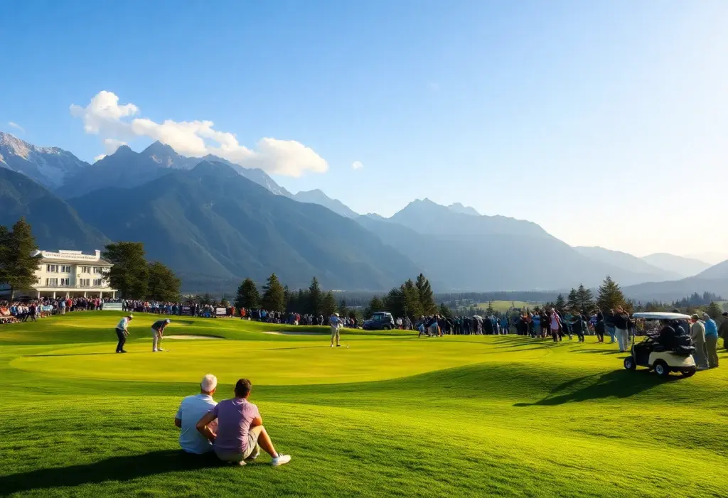 Golf tournament at beautiful location during PGA Tour