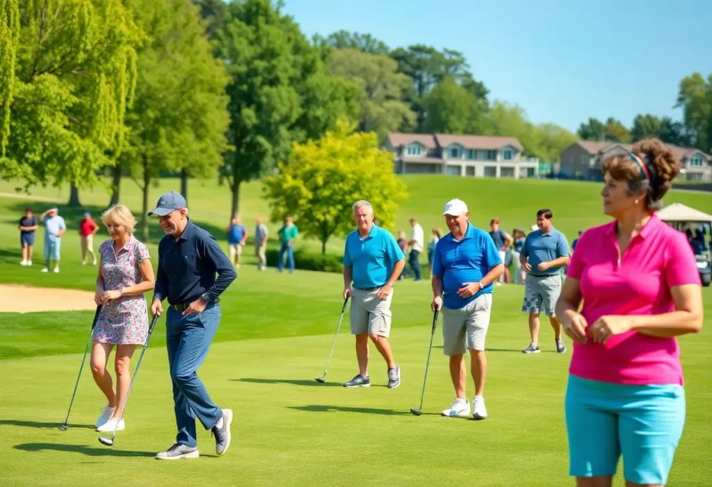 Golfers enjoying a vibrant public golf course in 2026