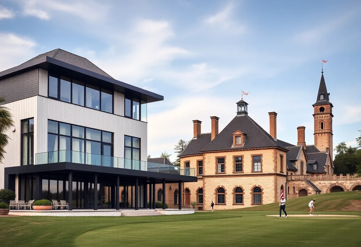 New clubhouse at Royal Dornoch Golf Club under construction
