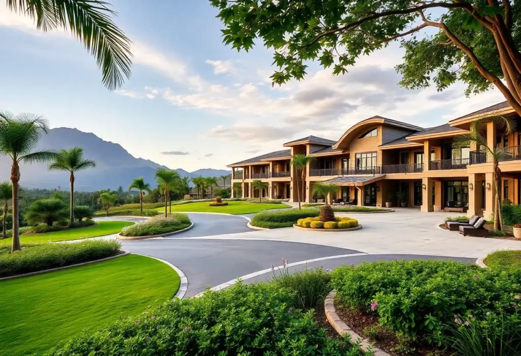 Exterior view of Saddlebrook Resort post renovation