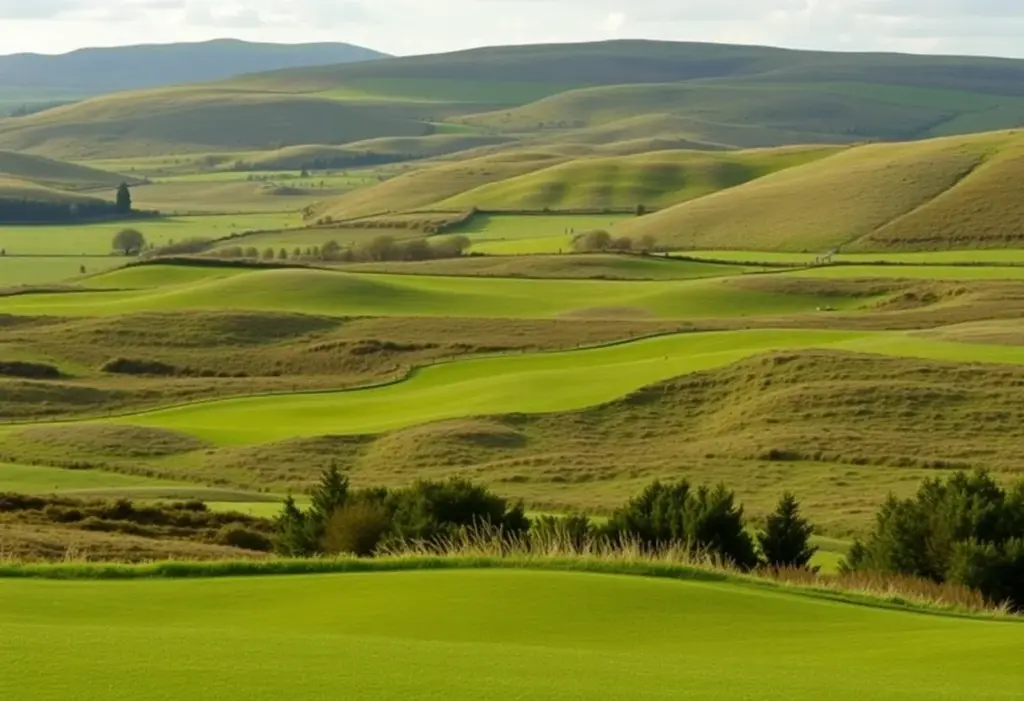 Scenic view of a Scottish golf course