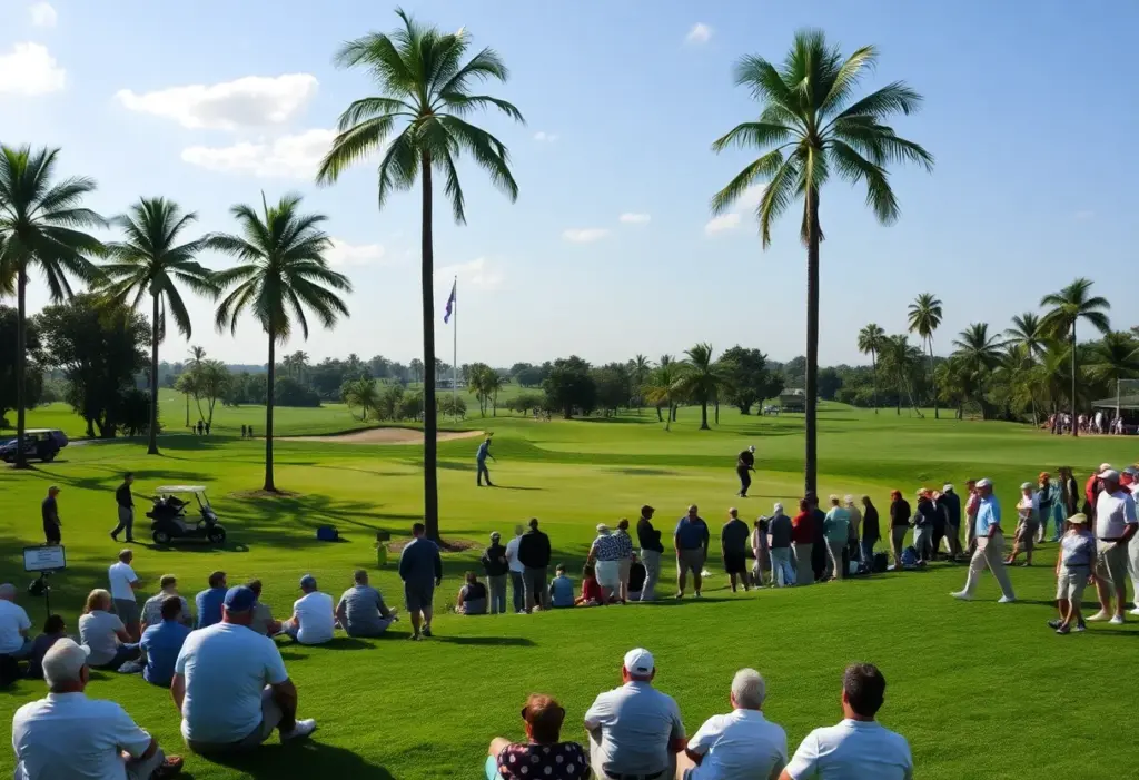 Scenic view of Waialae Country Club during the Sony Open
