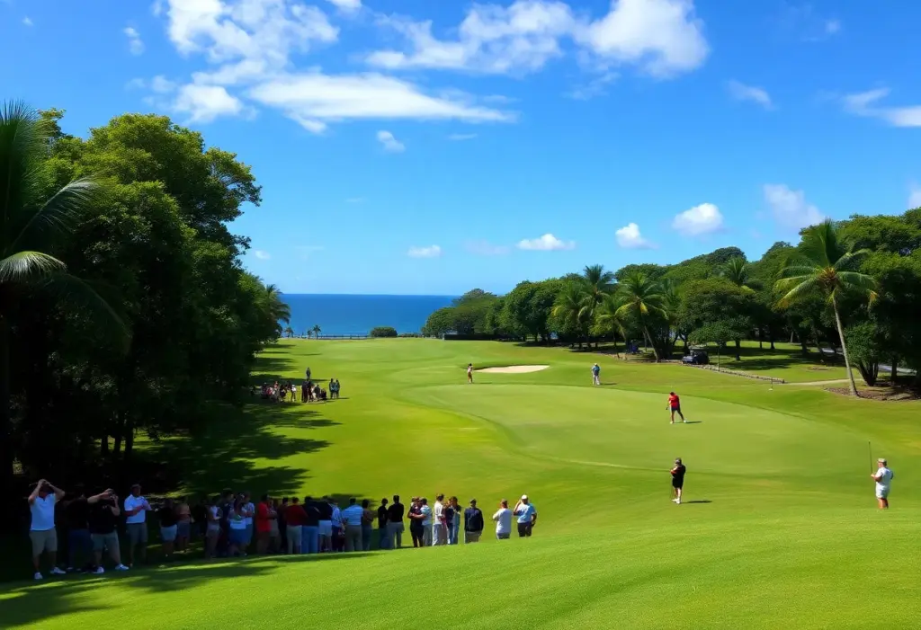 Golfers competing at the Sony Open in Hawaii 2026