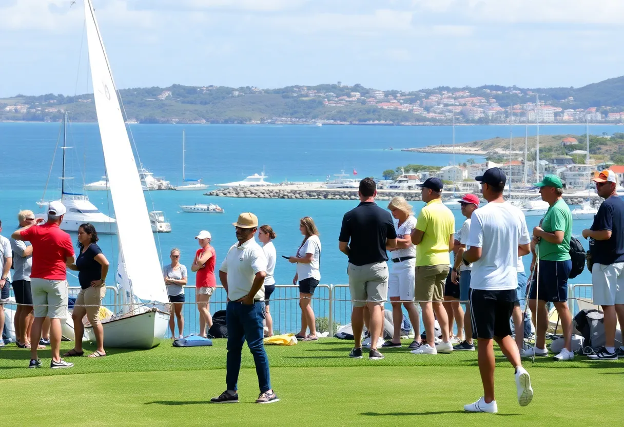 Athletes competing in Bermuda's sports tourism events