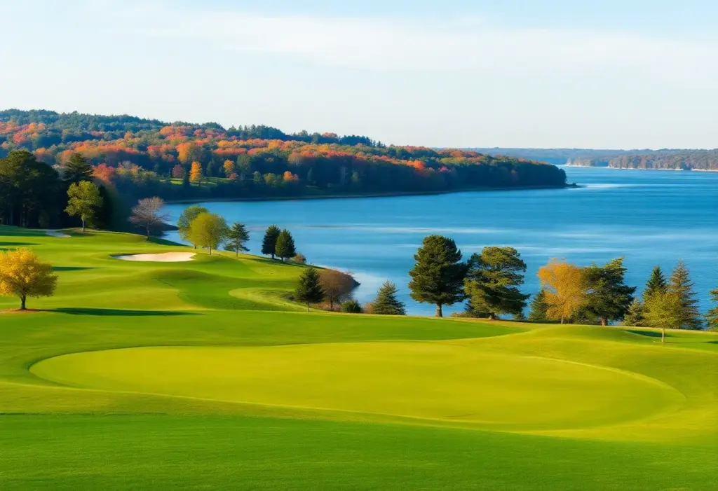Beautiful golf course landscape in Georgia