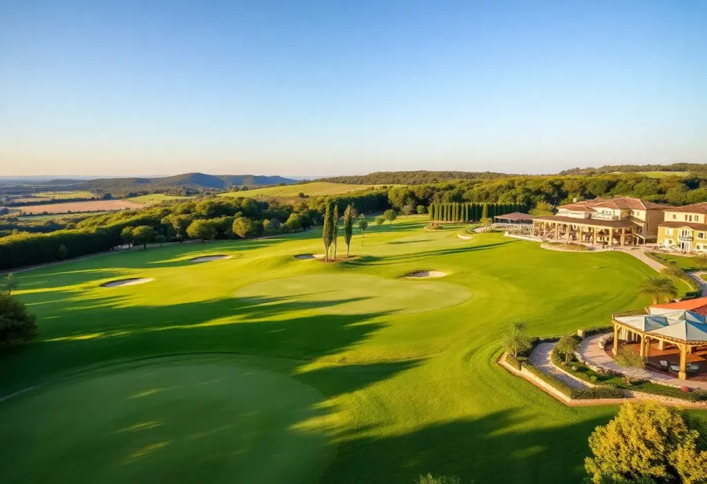View of Terre Blanche Golf Course in Provence