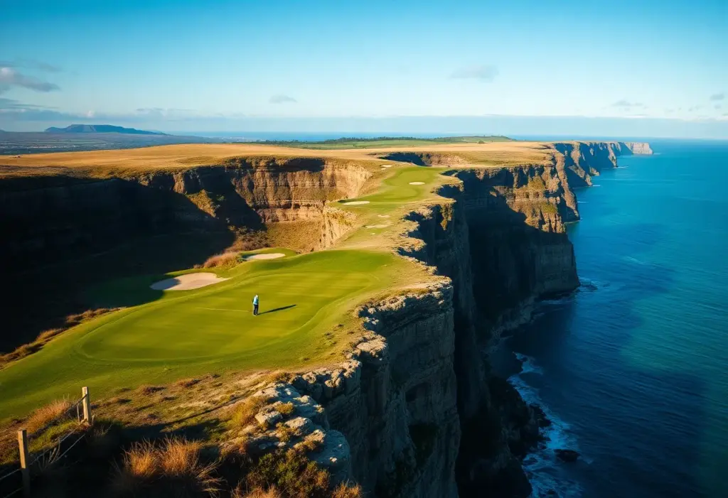 Cliffside view of The Keep golf course at McLemore Resort