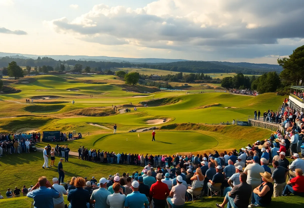 Tommy Fleetwood competing in the Hero Dubai Desert Classic golf tournament