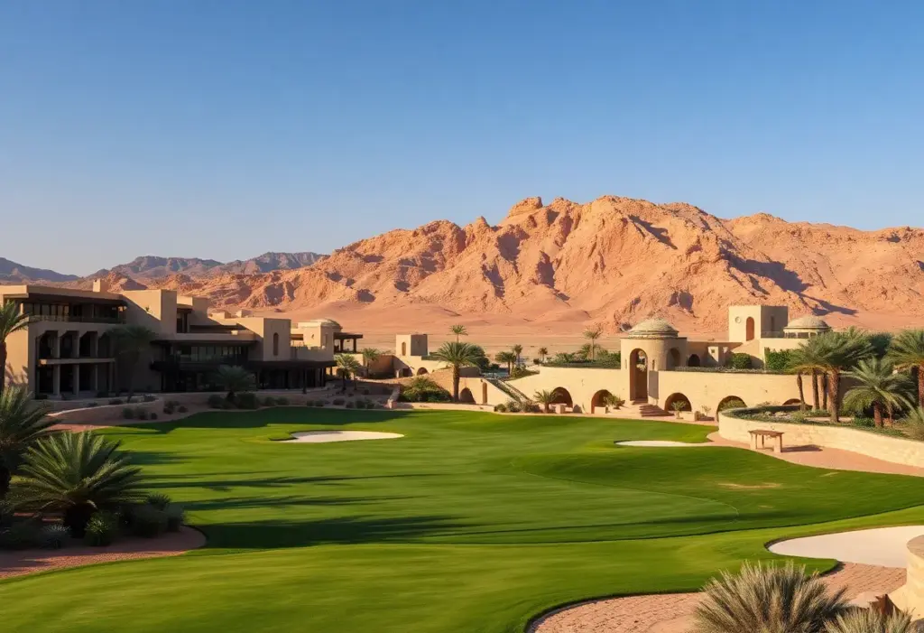 Luxurious golf course at Trump International Golf Club in Saudi Arabia