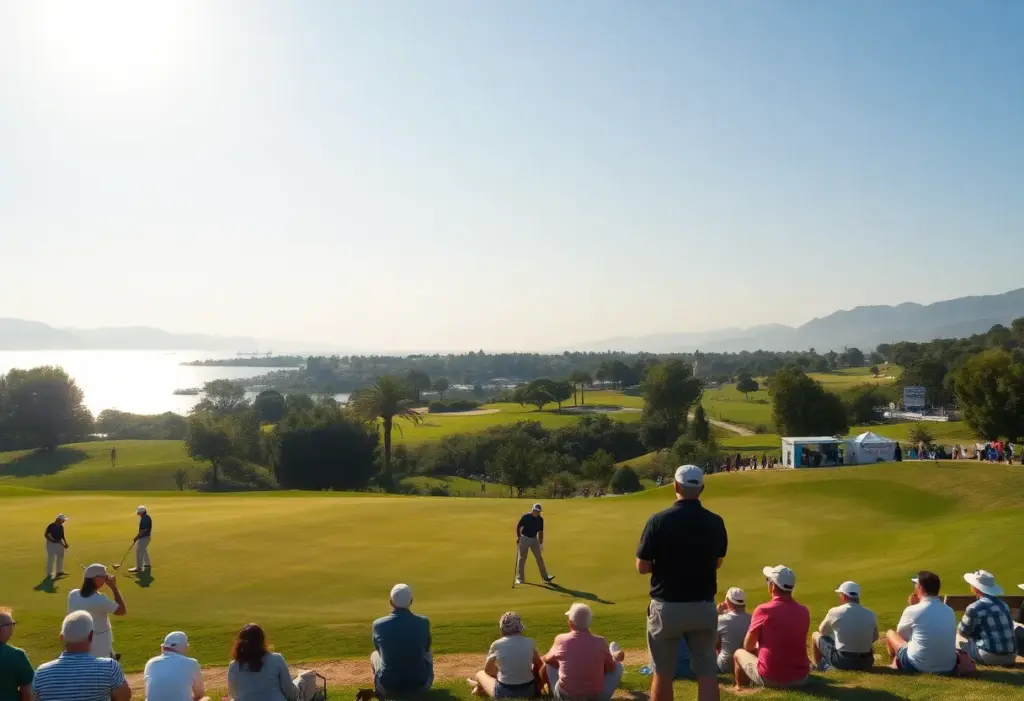 A scenic golf tournament at the Turkish Airlines Open in Antalya