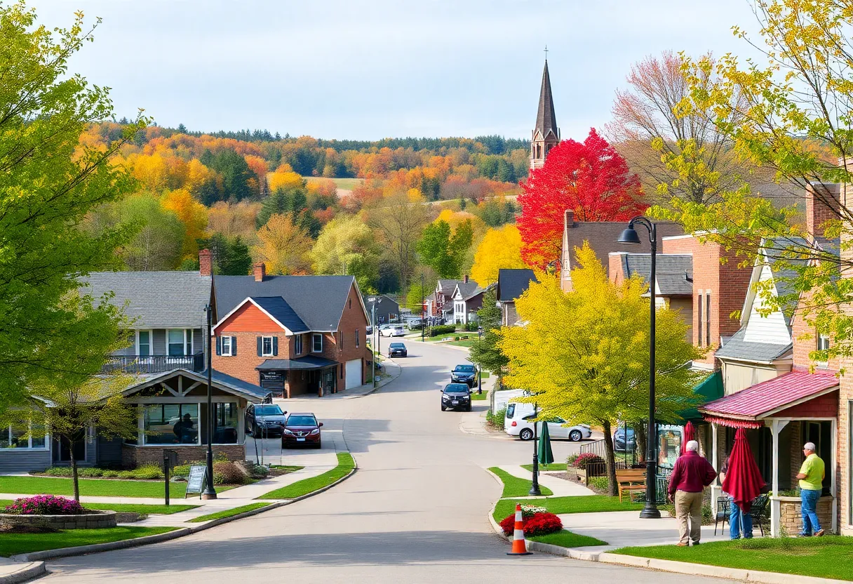 Charming landscapes of a Wisconsin town perfect for retirement