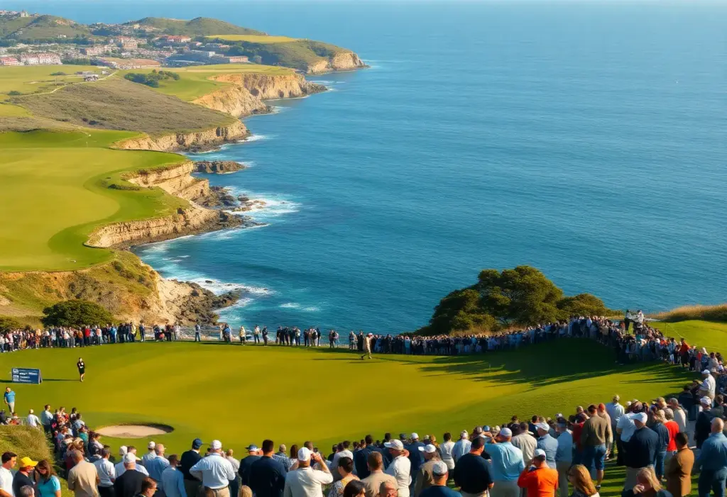Scenic view of 2026 AT&T Pebble Beach Pro-Am golf tournament