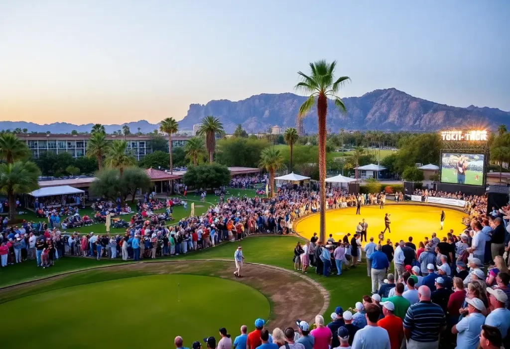 Fans enjoying the WM Phoenix Open tournament at TPC Scottsdale
