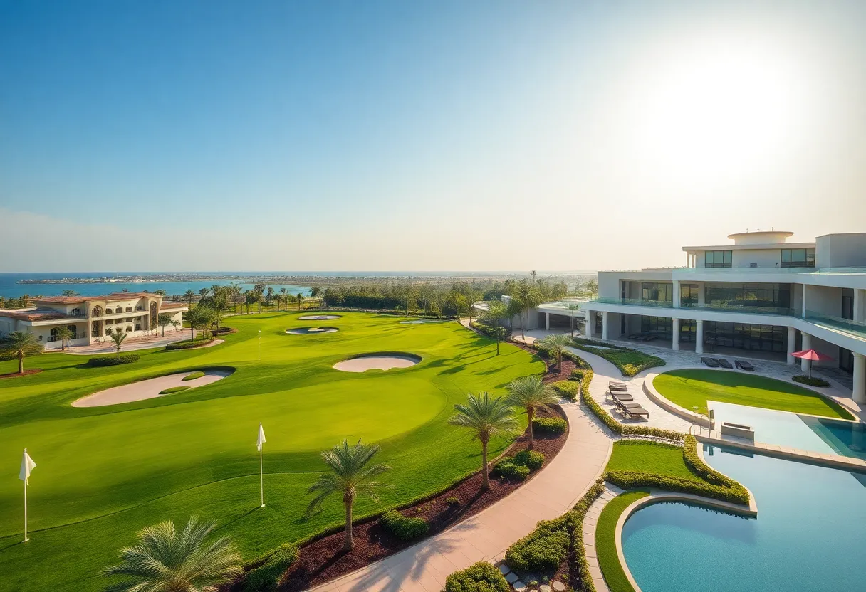 Beautiful golf courses and luxury accommodations in Abu Dhabi