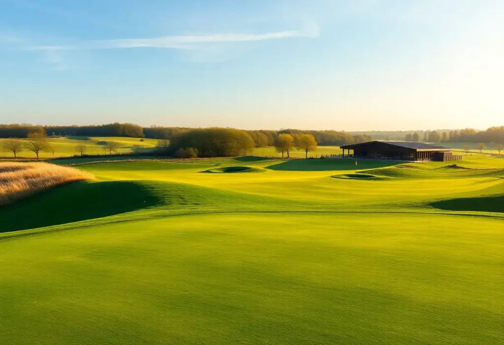 Aerial view of Bernardus Golf Course in the Netherlands