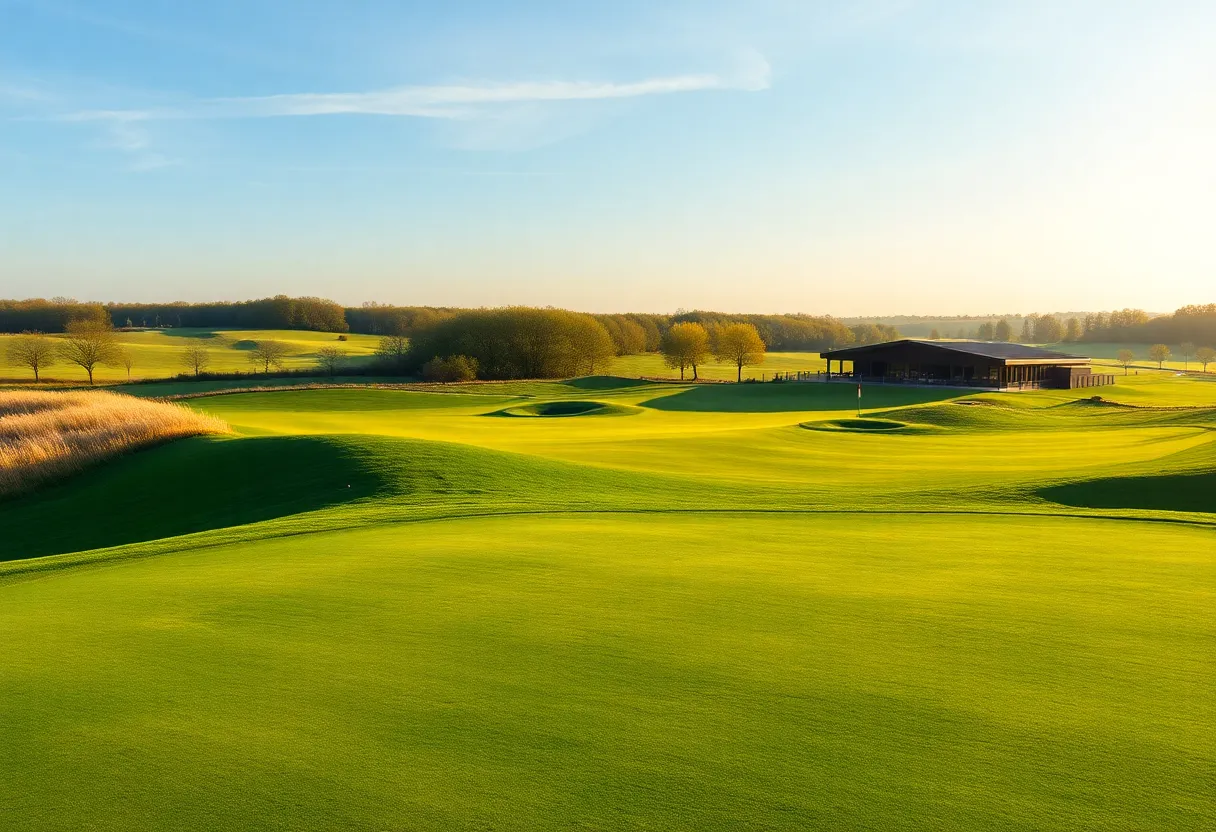 Aerial view of Bernardus Golf Course in the Netherlands