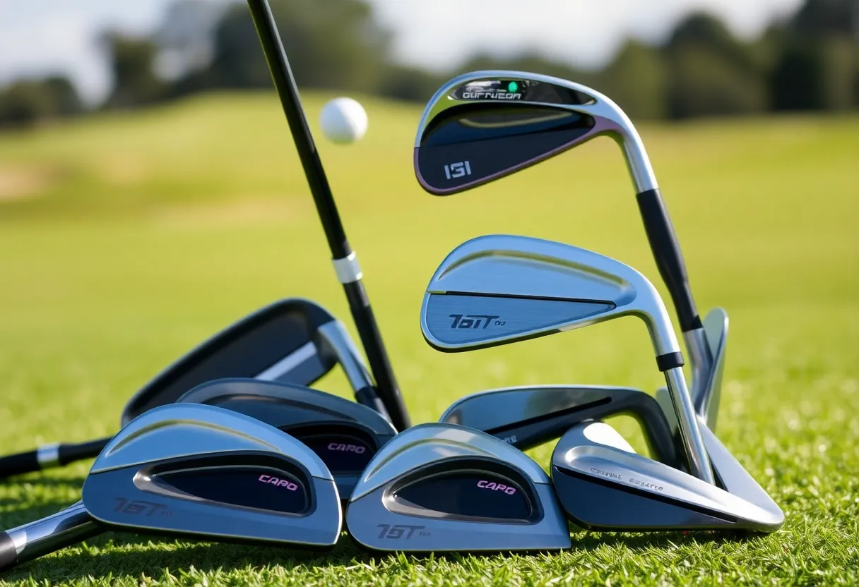 Various golf wedges on display for 2025