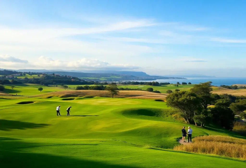 Golfers on the lush fairways of the Cognizant Classic