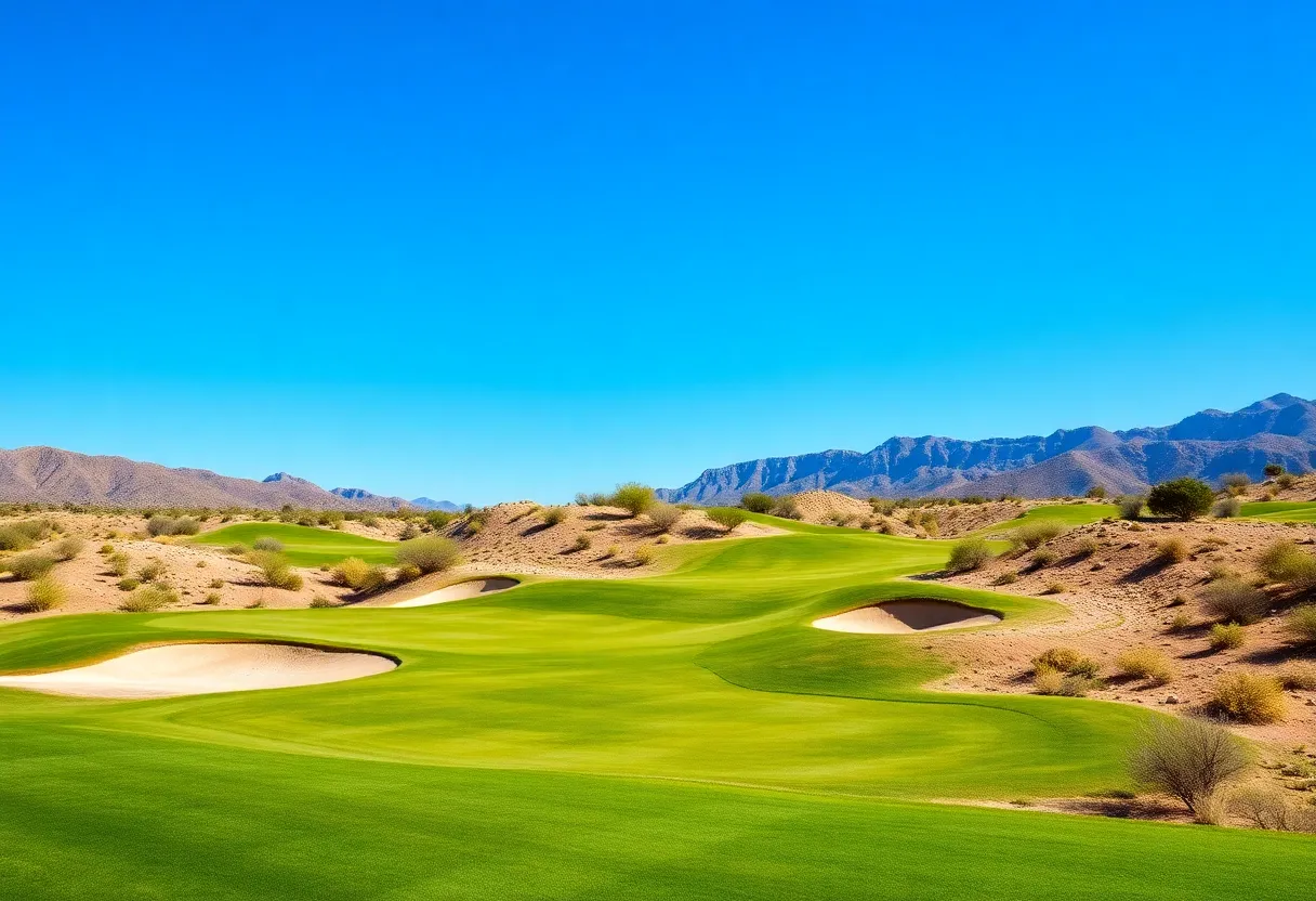 Challenging golf course at Dubai Desert Classic