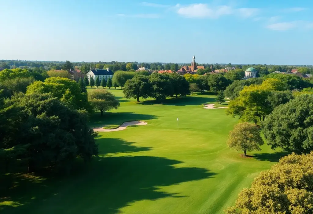 Scenic view of East Potomac Golf Course showcasing its historic landscape