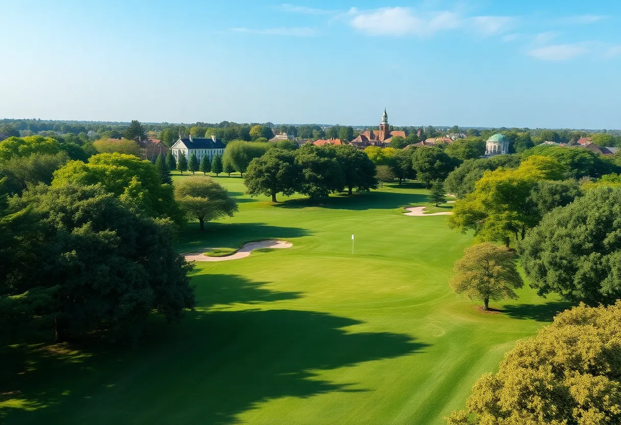 Scenic view of East Potomac Golf Course showcasing its historic landscape