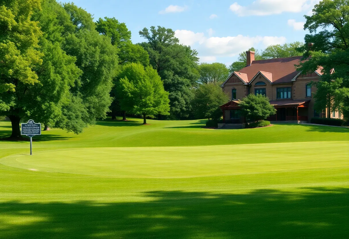 East Potomac Golf Links with historical markers