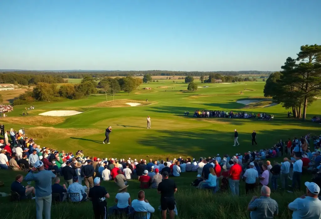 A breathtaking golf course during the Farmers Insurance Open tournament