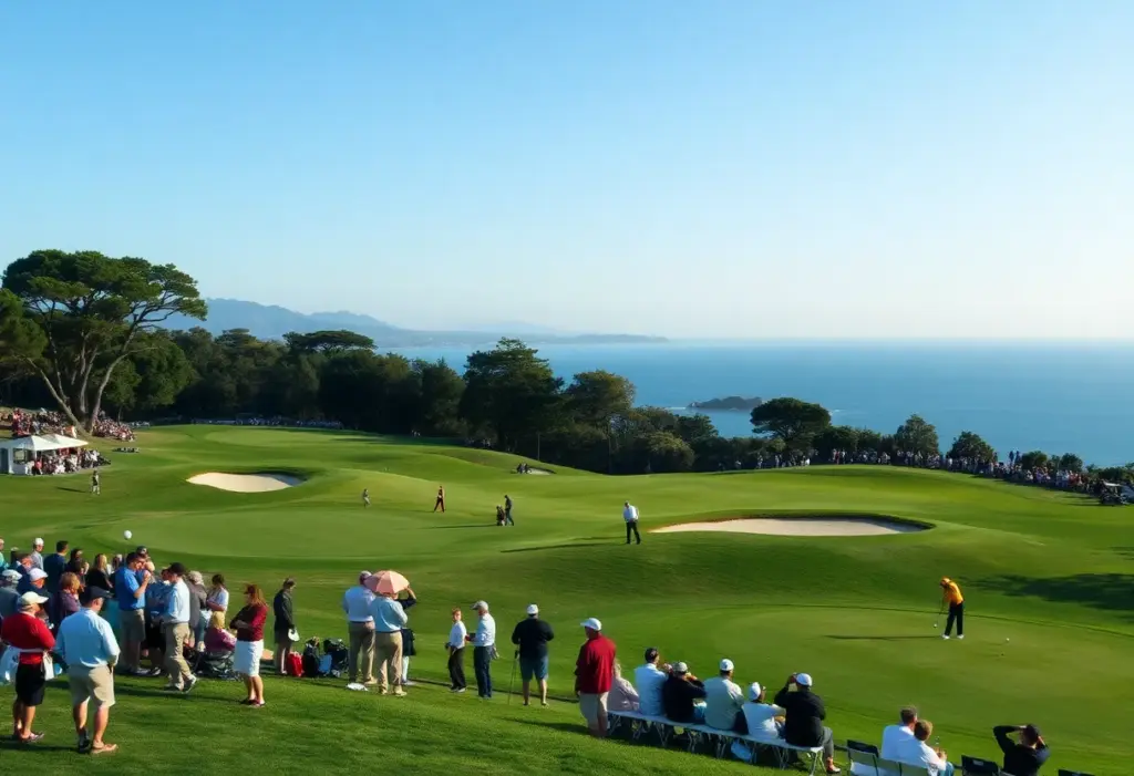 Golf tournament at Riviera Country Club