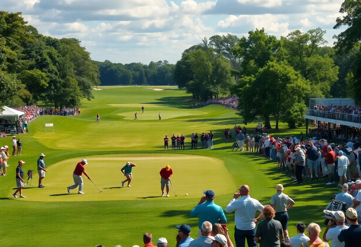 Golf players competing at the Genesis Invitational 2026