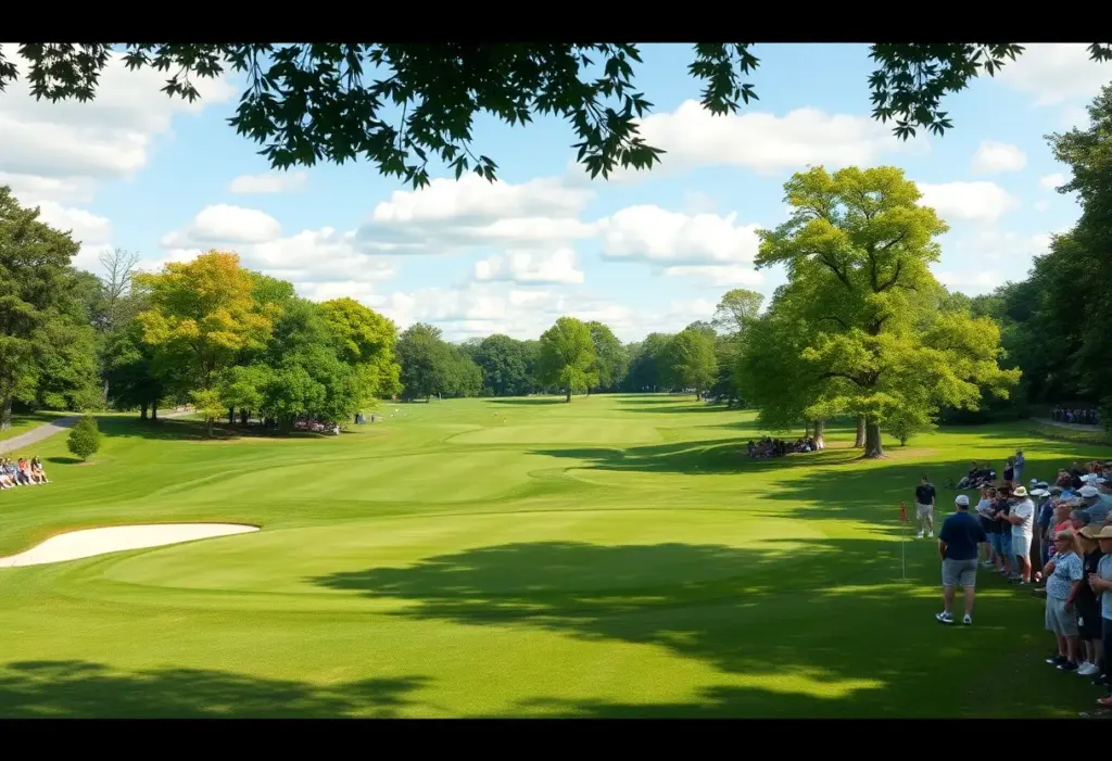 Scenic view of the Genesis Invitational golf tournament