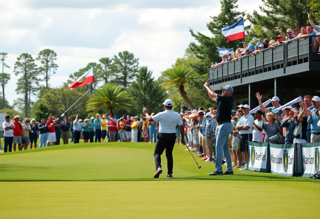 Golf tournament at Riviera Country Club during Genesis Invitational