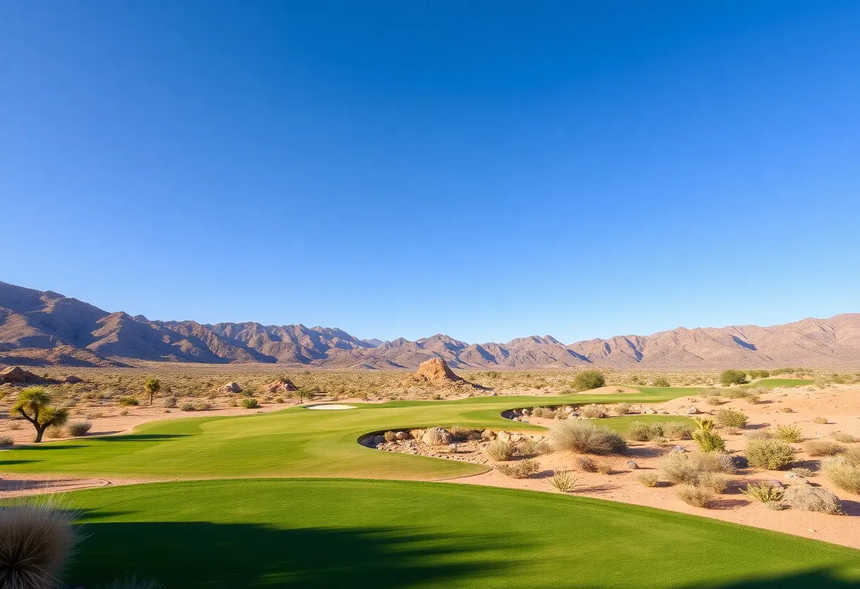 Renovated golf course in Phoenix-Scottsdale with desert landscape