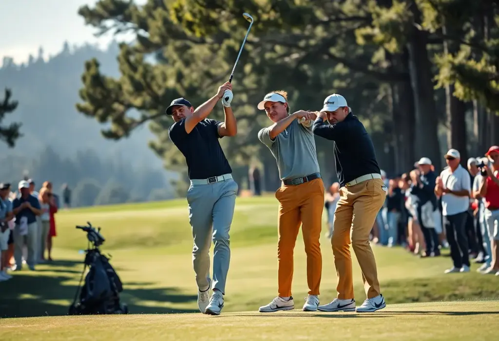 Jacob Bridgeman celebrating at the Genesis Invitational