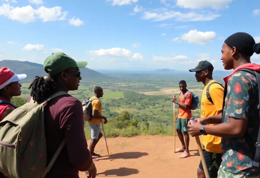 Travelers enjoying sports tourism activities in Kenya
