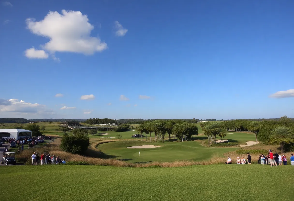 Golf course view at the Kenya Open tournament