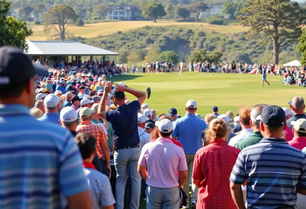 Action shot from LIV Golf Tournament at Steyn City Golf Club