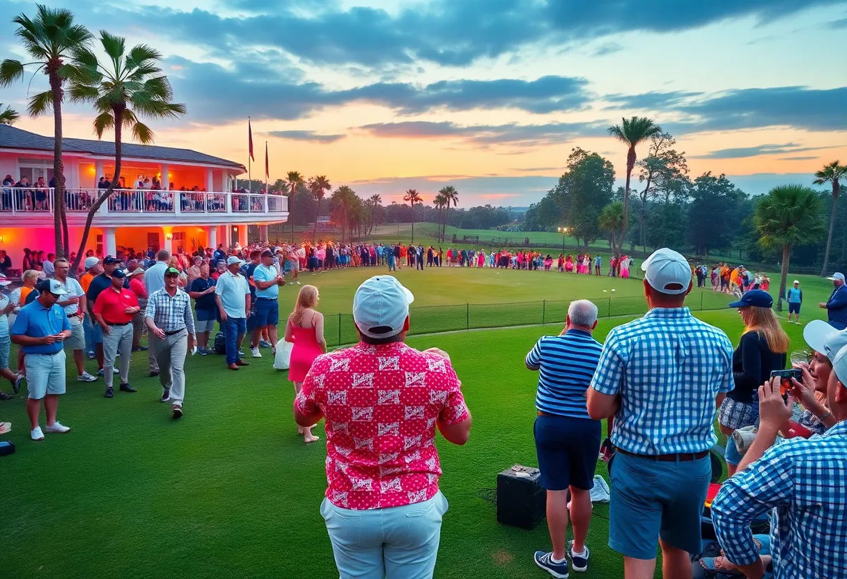 Exciting scene from the LIV Golf Tournament in South Africa